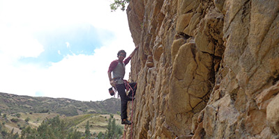 Rock climbing peru